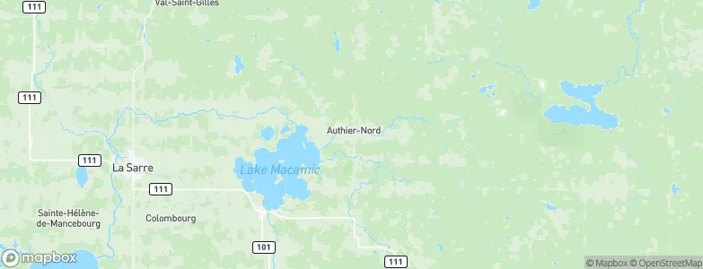 Authier-Nord, Canada Map