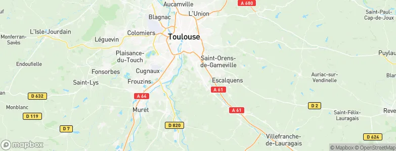 Auzeville-Tolosane, France Map