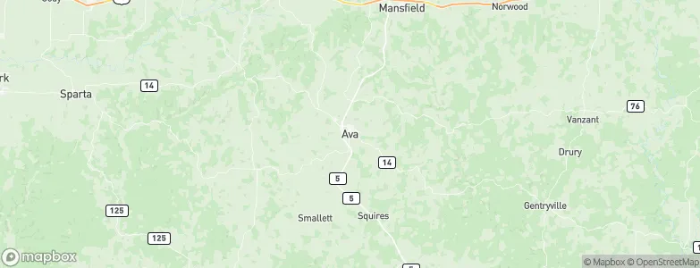 Ava, United States Map