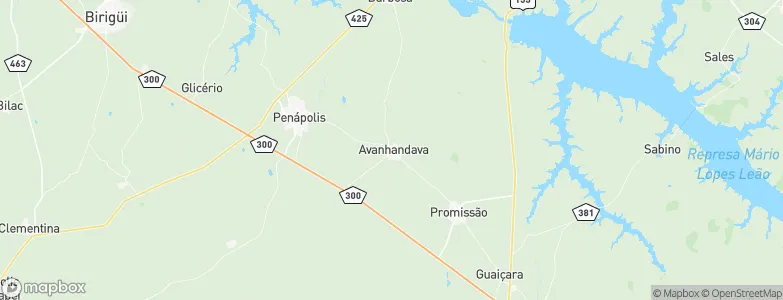 Avanhandava, Brazil Map