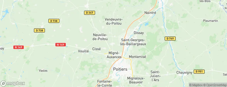 Avanton, France Map