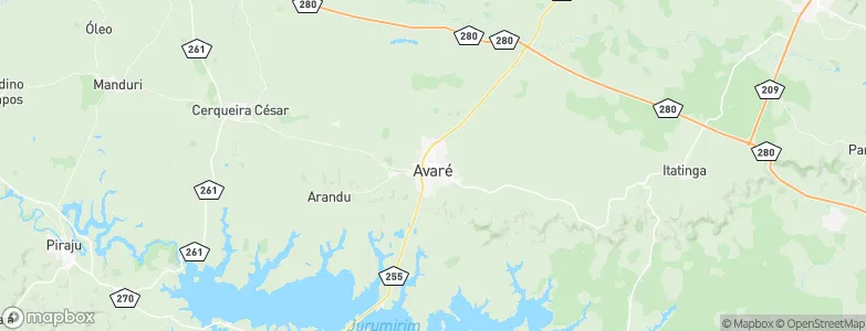 Avaré, Brazil Map