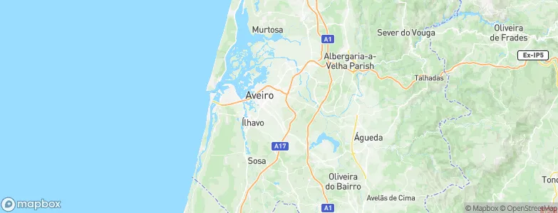 Aveiro Municipality, Portugal Map