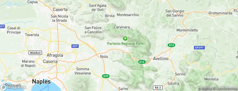 Avella, Italy Map