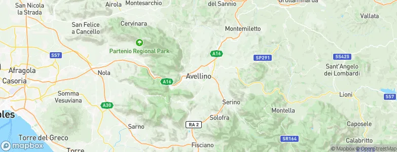 Avellino, Italy Map