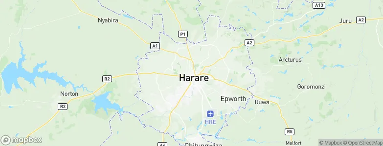 Avenues, Zimbabwe Map