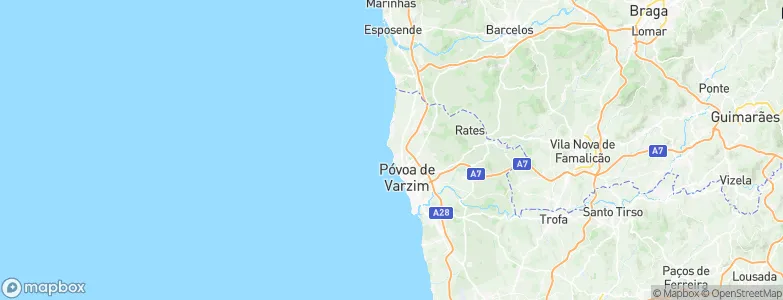 Aver-o-Mar, Portugal Map