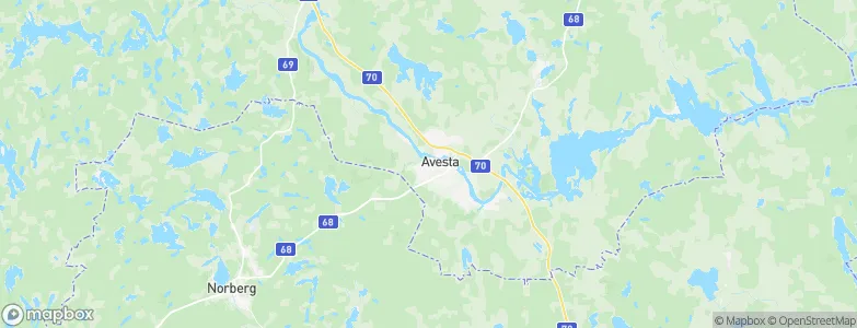 Avesta, Sweden Map