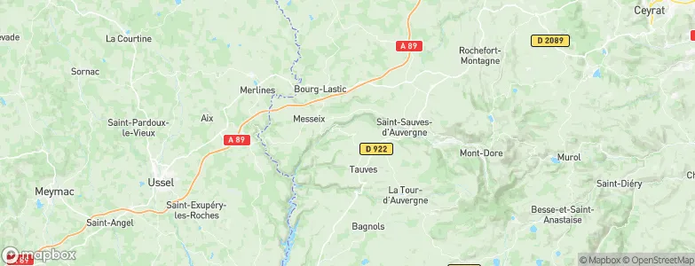 Avèze, France Map