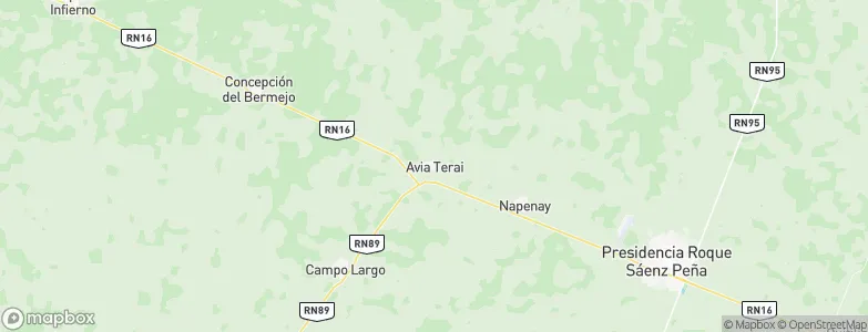 Aviá Terai, Argentina Map