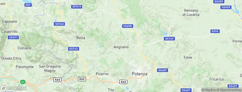 Avigliano, Italy Map