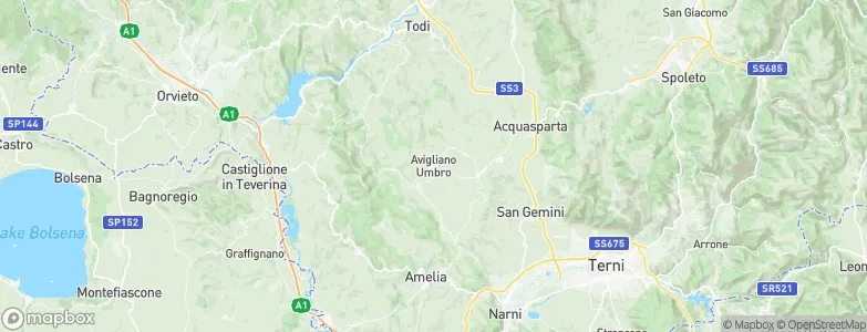 Avigliano Umbro, Italy Map