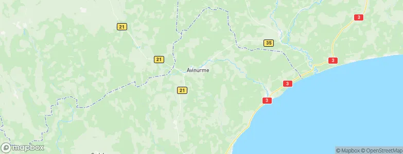 Avinurme vald, Estonia Map