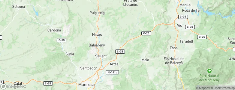 Avinyó, Spain Map