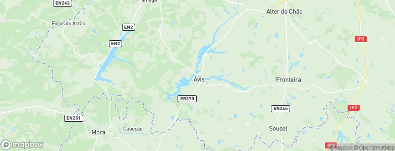 Avis Municipality, Portugal Map