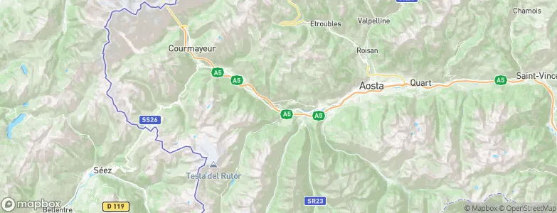 Avise, Italy Map