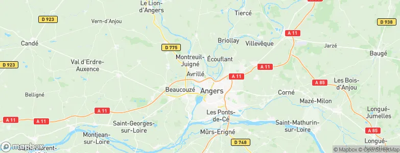 Avrillé, France Map