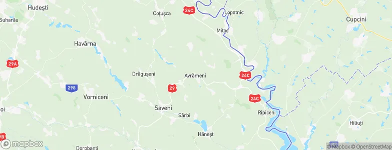 Avrămeni, Romania Map