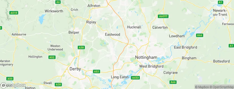 Awsworth, United Kingdom Map