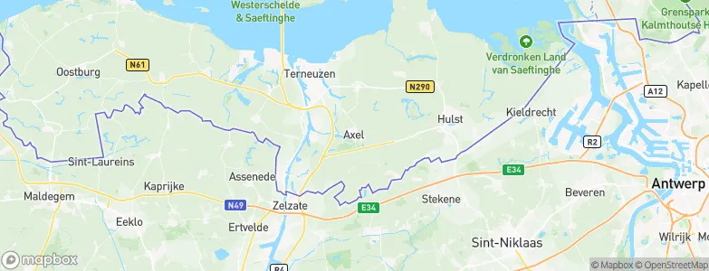Axel, Netherlands Map