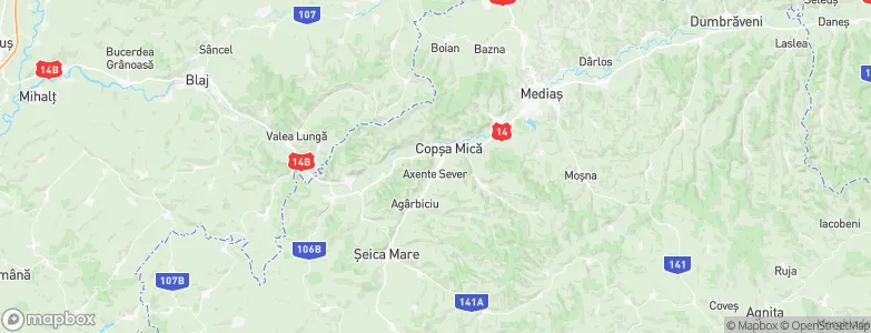 Axente Sever, Romania Map
