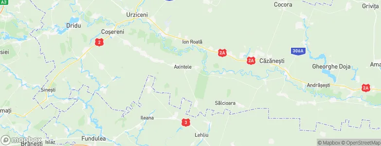 Axintele, Romania Map