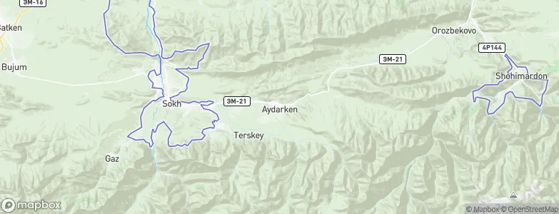 Aydarken, Kyrgyzstan Map