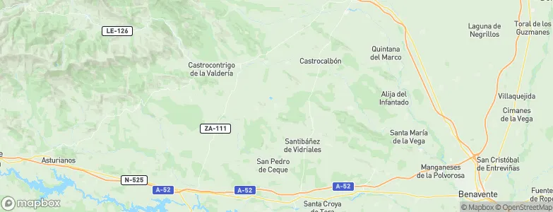 Ayoó de Vidriales, Spain Map