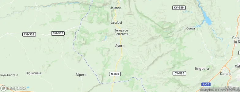 Ayora, Spain Map
