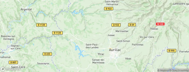 Ayrens, France Map