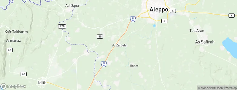 Az Zarbah, Syria Map