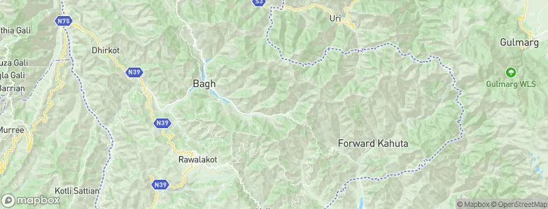 Azad Kashmir, Pakistan Map