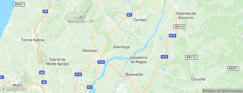 Azambuja, Portugal Map