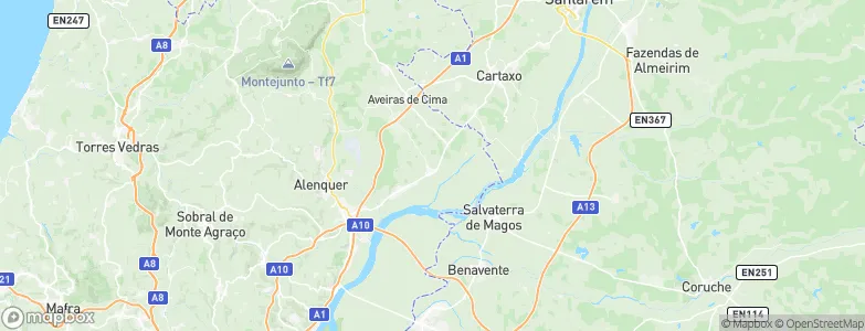 Azambuja, Portugal Map