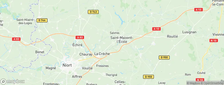 Azay-le-Brûlé, France Map