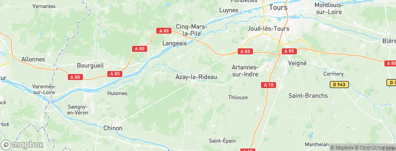 Azay-le-Rideau, France Map