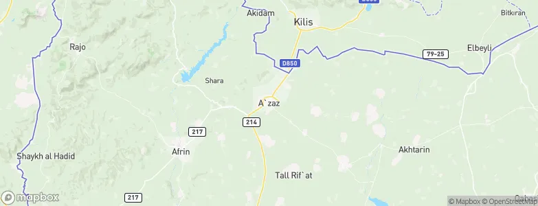 Azaz, Syria Map