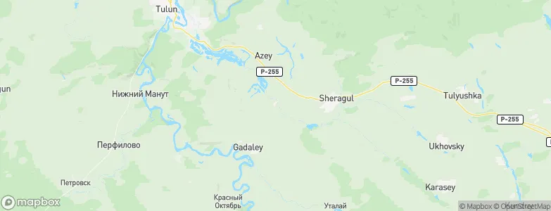 Azey, Russia Map
