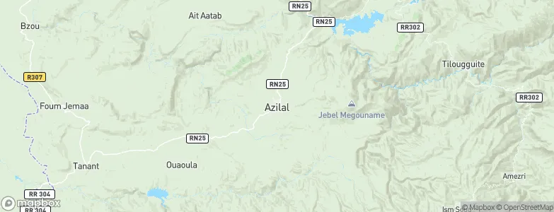 Azilal, Morocco Map