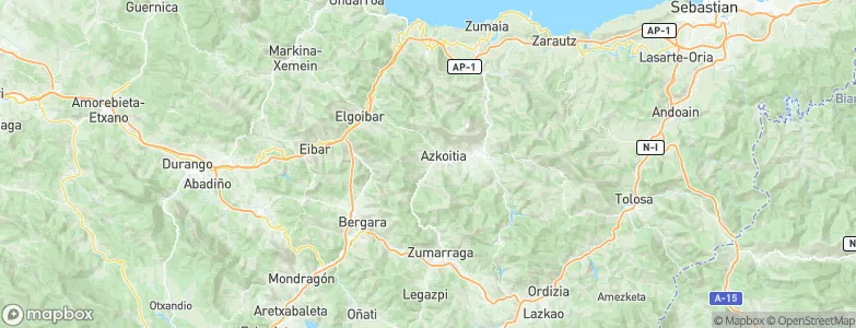 Azkoitia, Spain Map