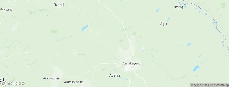 Aznakayevskiy Rayon, Russia Map