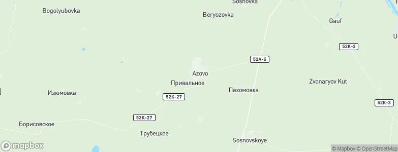 Azovo, Russia Map