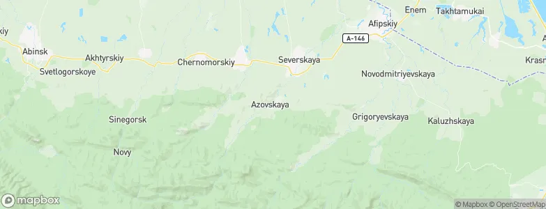 Azovskaya, Russia Map