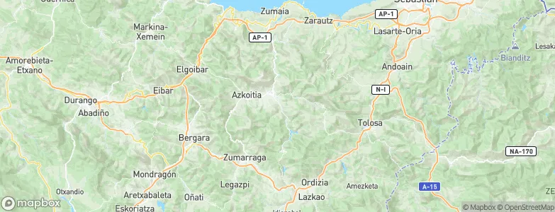 Azpeitia, Spain Map