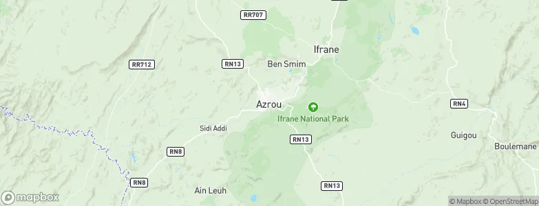 Azrou, Morocco Map