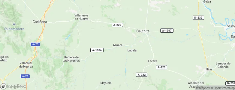 Azuara, Spain Map