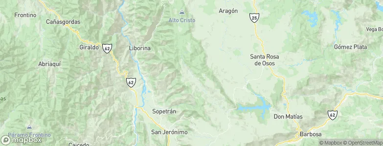 Azucenos, Colombia Map