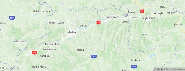 Aţel, Romania Map