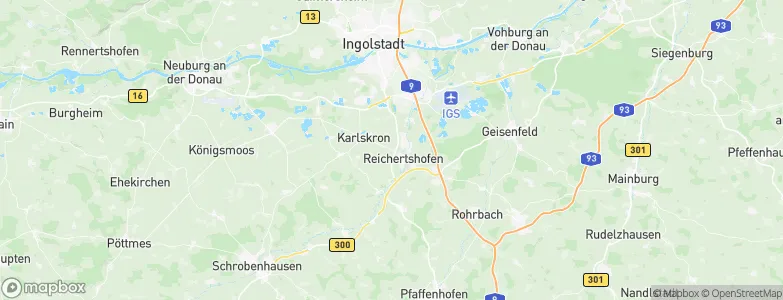 Baar-Ebenhausen, Germany Map