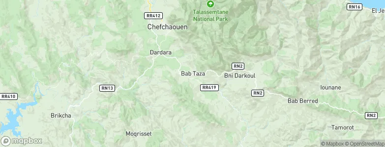 Bab Taza, Morocco Map